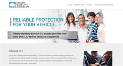 Desktop Screenshot of fidelitywarrantyservices.com
